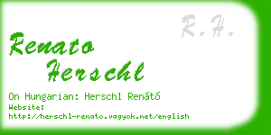 renato herschl business card